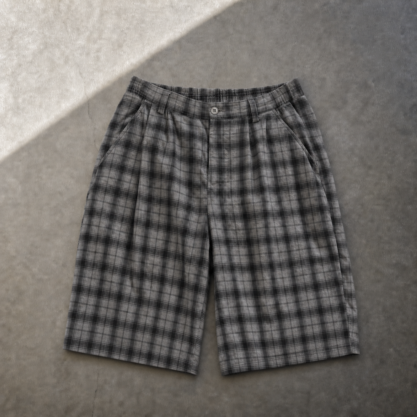 plaid shorts