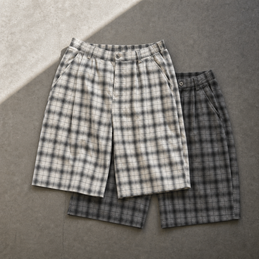 plaid shorts