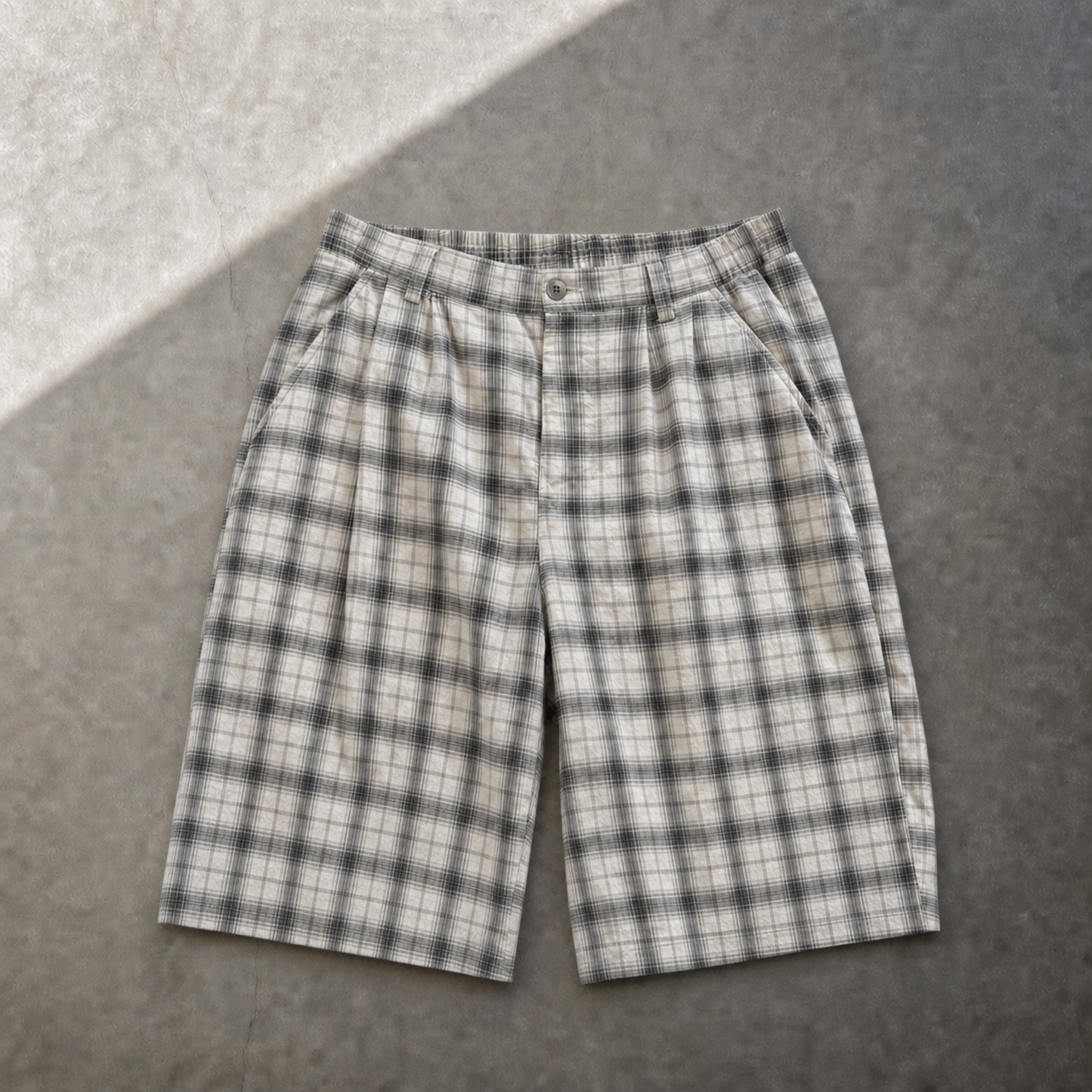 plaid shorts