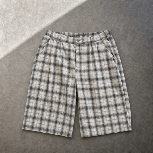 plaid shorts